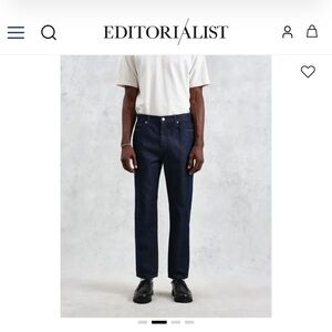 Wax Mens Denim Dark Wash Jeans